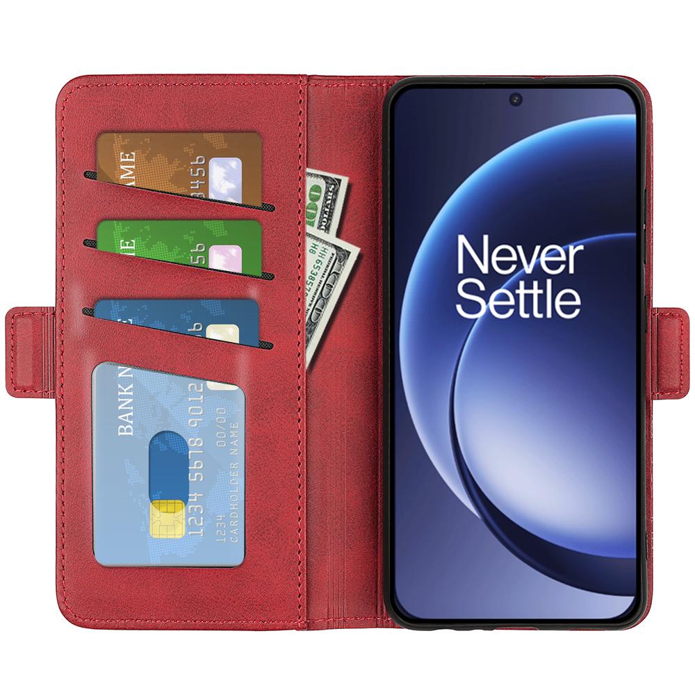 OnePlus 15 Lompakko Suojakotelo - Punainen