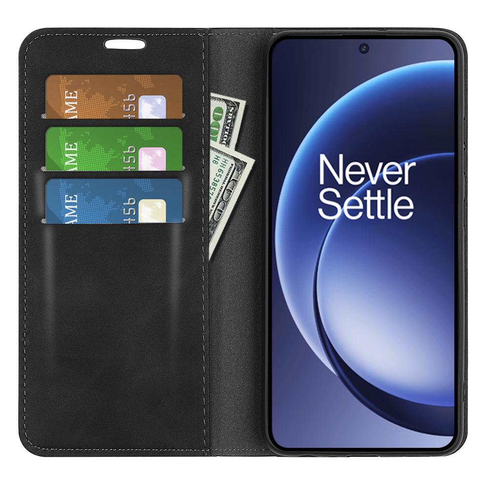 OnePlus 15 Lompakko Suojakotelo Unitec - Musta