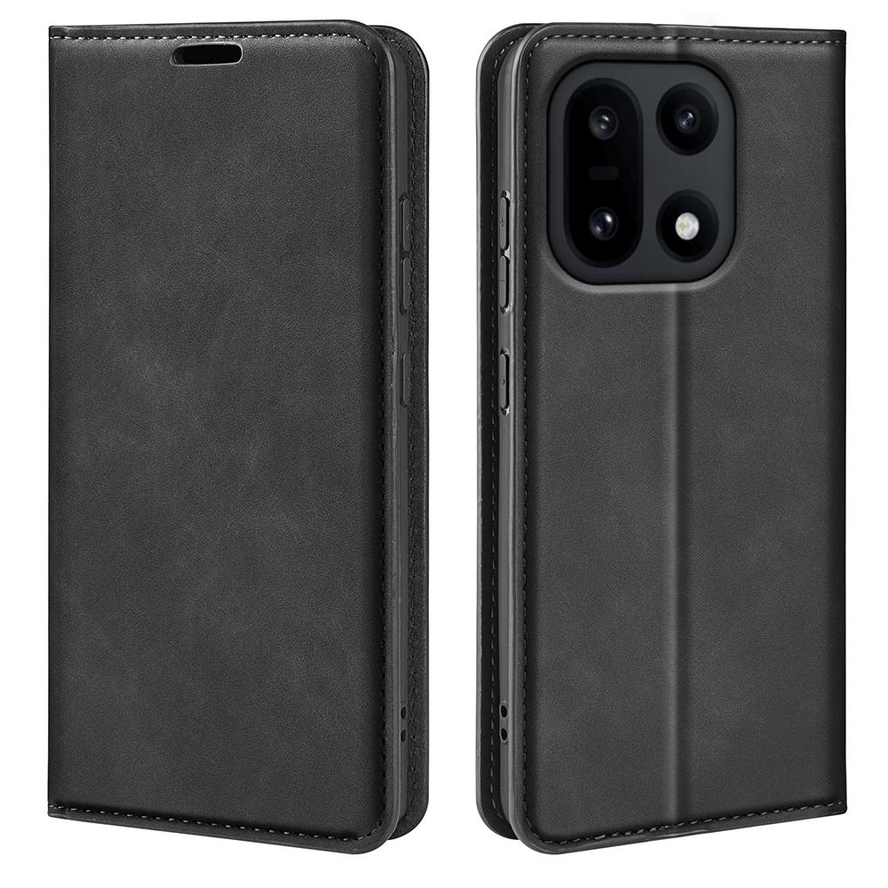 OnePlus 15 Lompakko Suojakotelo Unitec - Musta