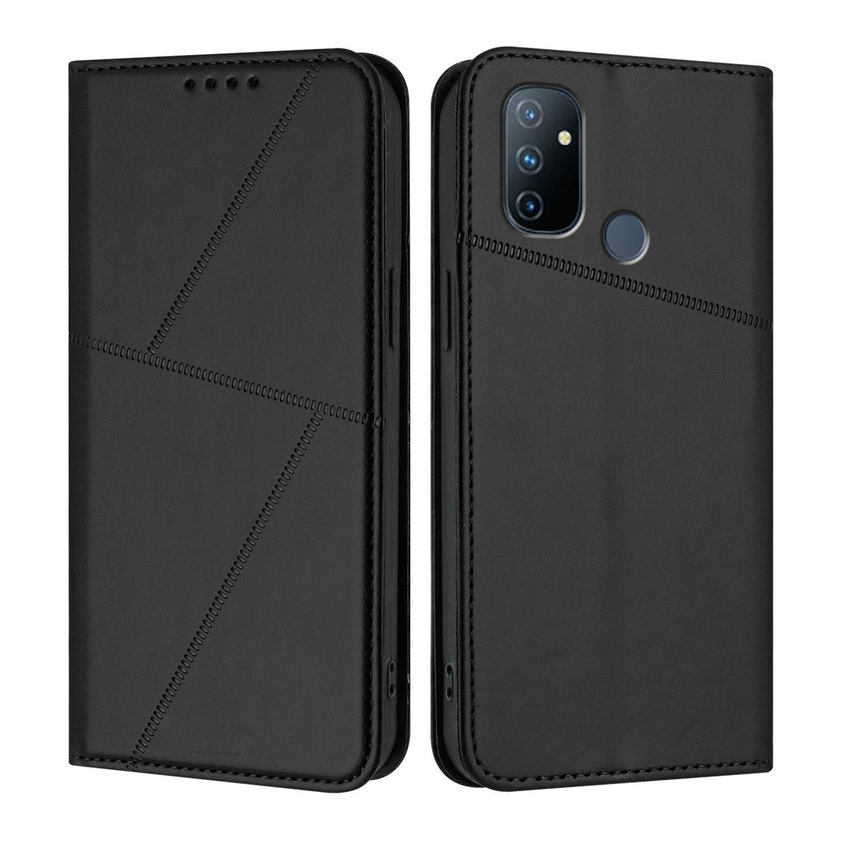 OnePlus Nord N100 Unitec Lompakko Suojakotelo Musta