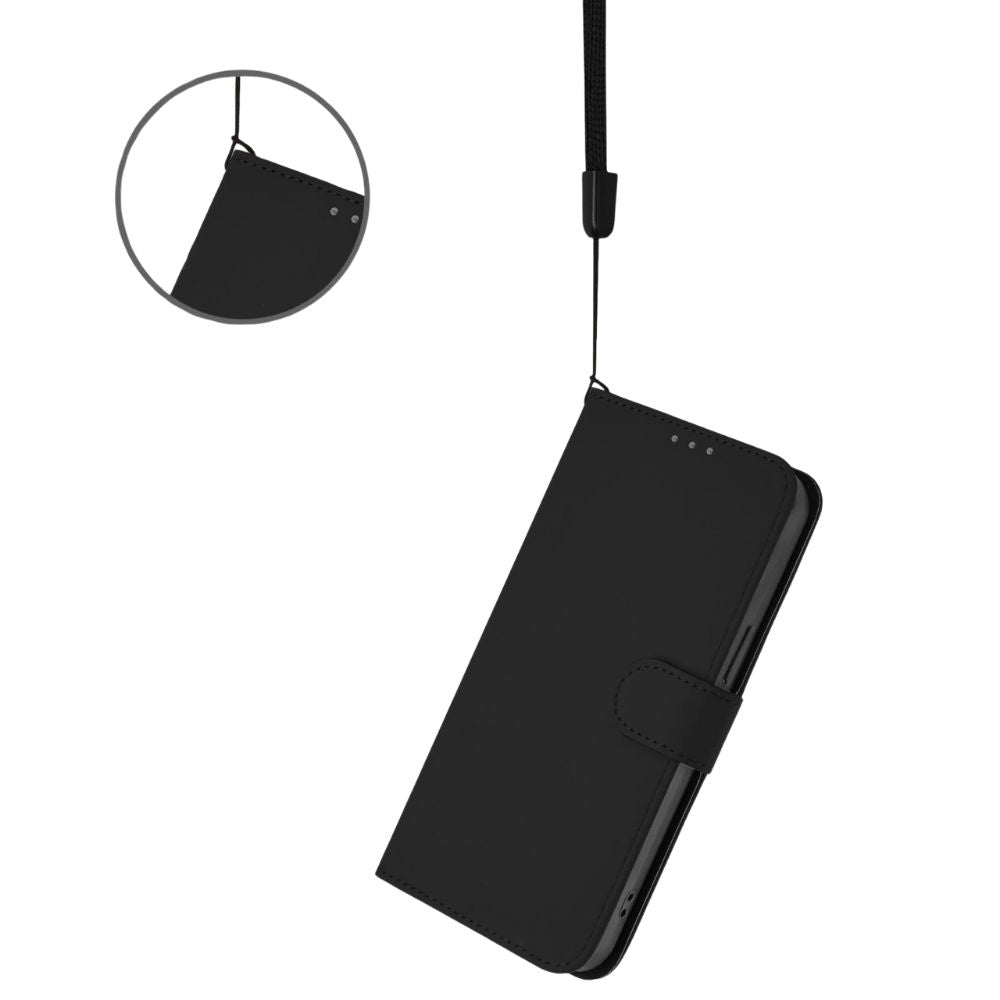 Realme C100 5G Lompakko Suojakotelo - Musta