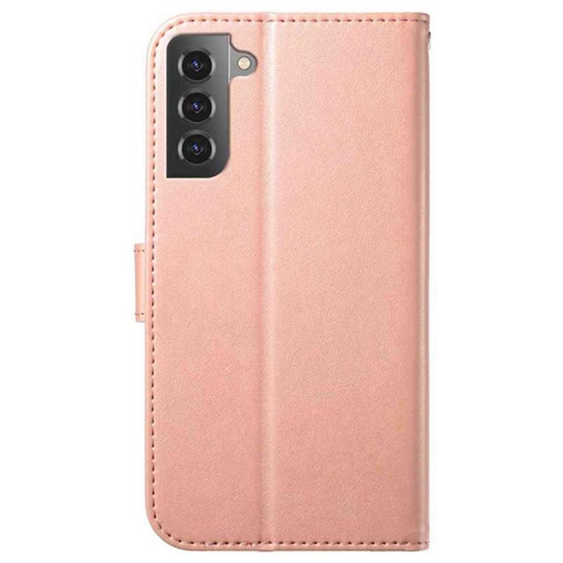 Samsung Galaxy S22 Plus 5G Lompakko Suojakotelo Ruusukulta