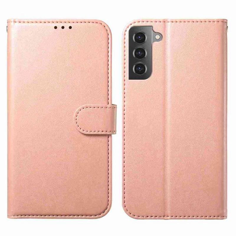 Samsung Galaxy S22 Plus 5G Lompakko Suojakotelo Ruusukulta