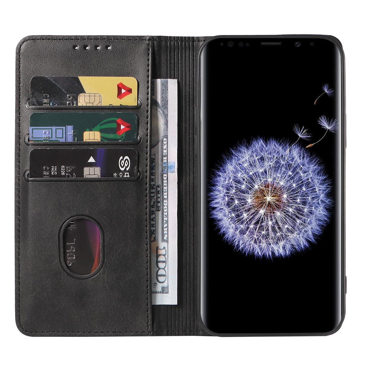 Samsung Galaxy S9 Lompakko suojakotelo musta