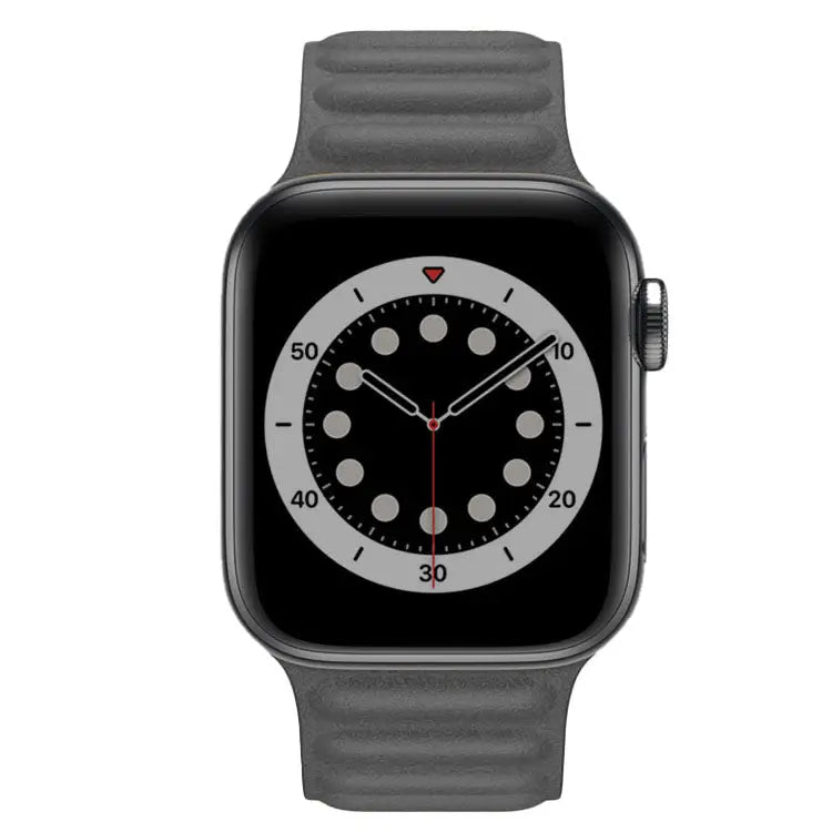 Apple Watch 38 / 40 / 41 mm Magneettinen nahkaranneke - Harmaa
