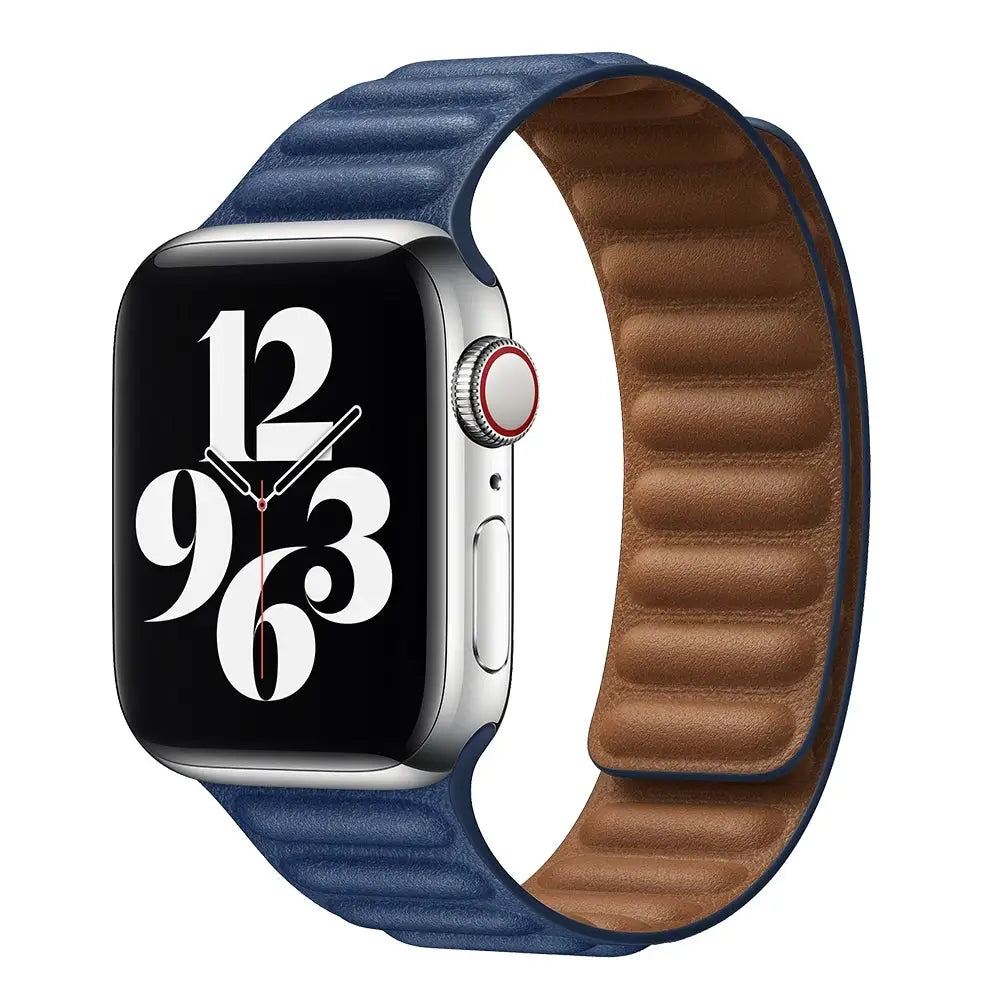 Apple Watch 38 / 40 / 41 mm Magneettinen nahkaranneke - Sininen