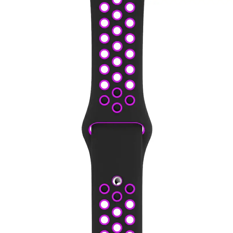 Apple Watch 38 / 40 / 41 mm Urheiluranneke - S/M - Musta/Violetti