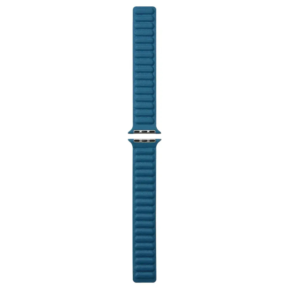 Apple Watch 42 / 44 / 45 mm Magneettinen Nahkaranneke - Merensininen