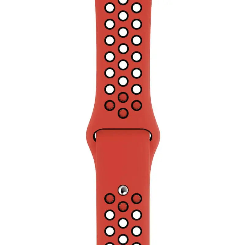 Apple Watch 38 / 40 / 41 mm Urheiluranneke - S/M - Punainen/Musta