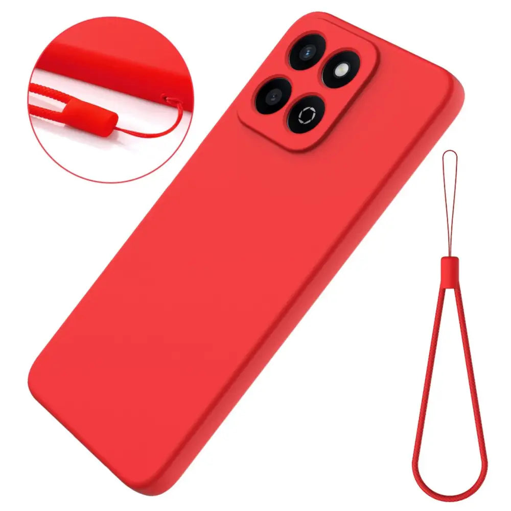 Honor 200 Smart Silikonisuoja Punainen