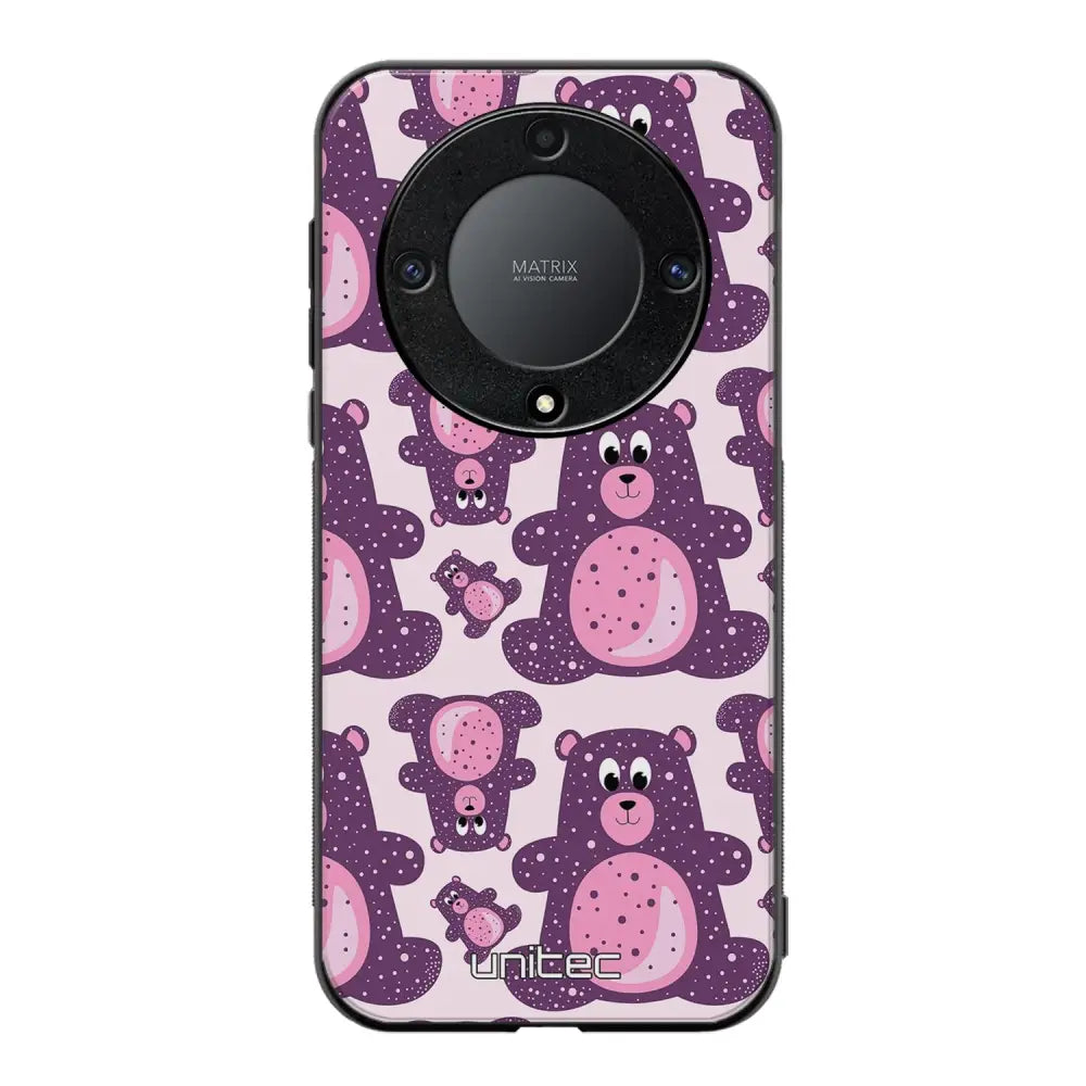 Honor Magic 5 Lite suojakuoret - Purple Teddy Bear - Ei