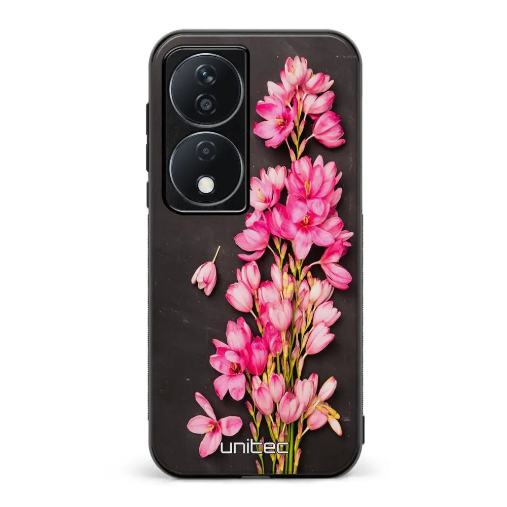 Honor X7b kukka suojakuoret - Pink Flowers - Ei