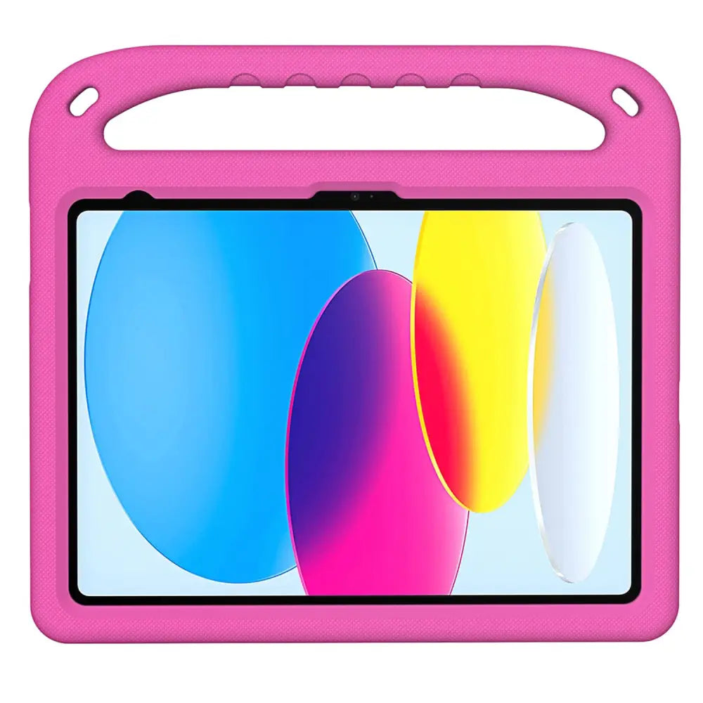 iPad 10.2 (2022/2021/2020/2019) Lasten iskunkestävä Suojakotelo - pinkki
