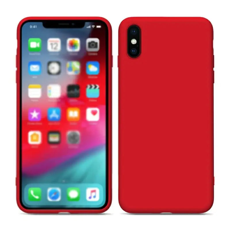 iPhone 11 Silikonikuori Punainen