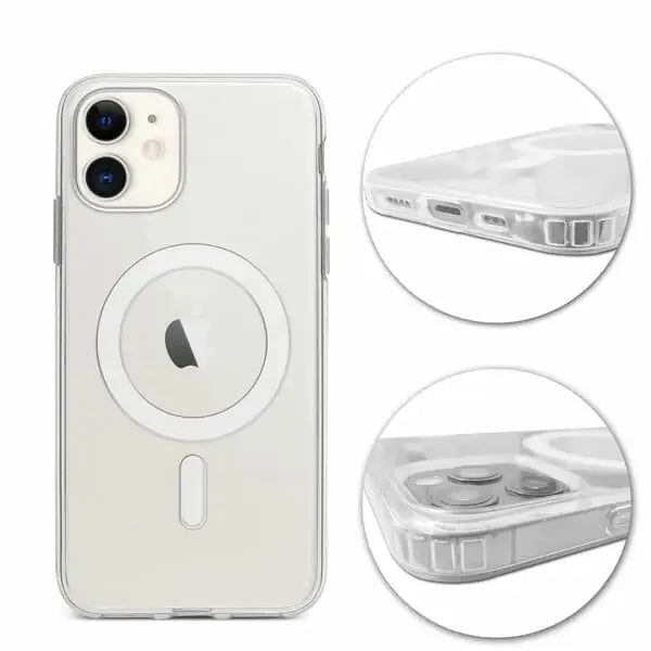 iPhone 12 - 12 Pro MagSafe kuoret Läpinäkyvä