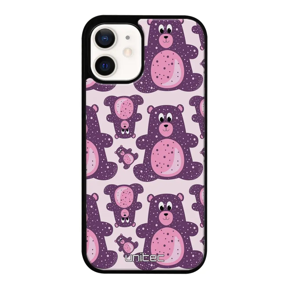 iPhone 12 suojakuoret - Purple Teddy Bear - Ei
