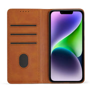 iPhone 14 Plus Unitec Lompakko Suojakotelo Ruskea