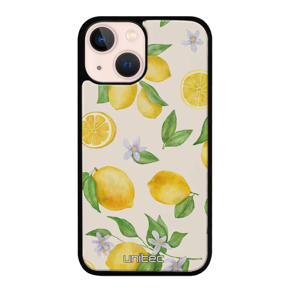 iPhone 13 Mini hedelmä suojakuoret - Lemon - Ei