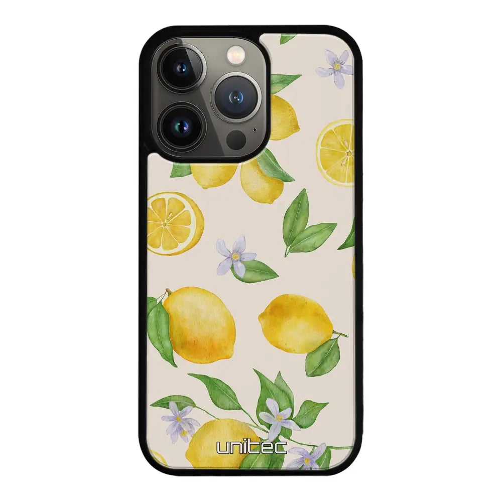 iPhone 13 Pro hedelmä suojakuoret - Lemon - Ei