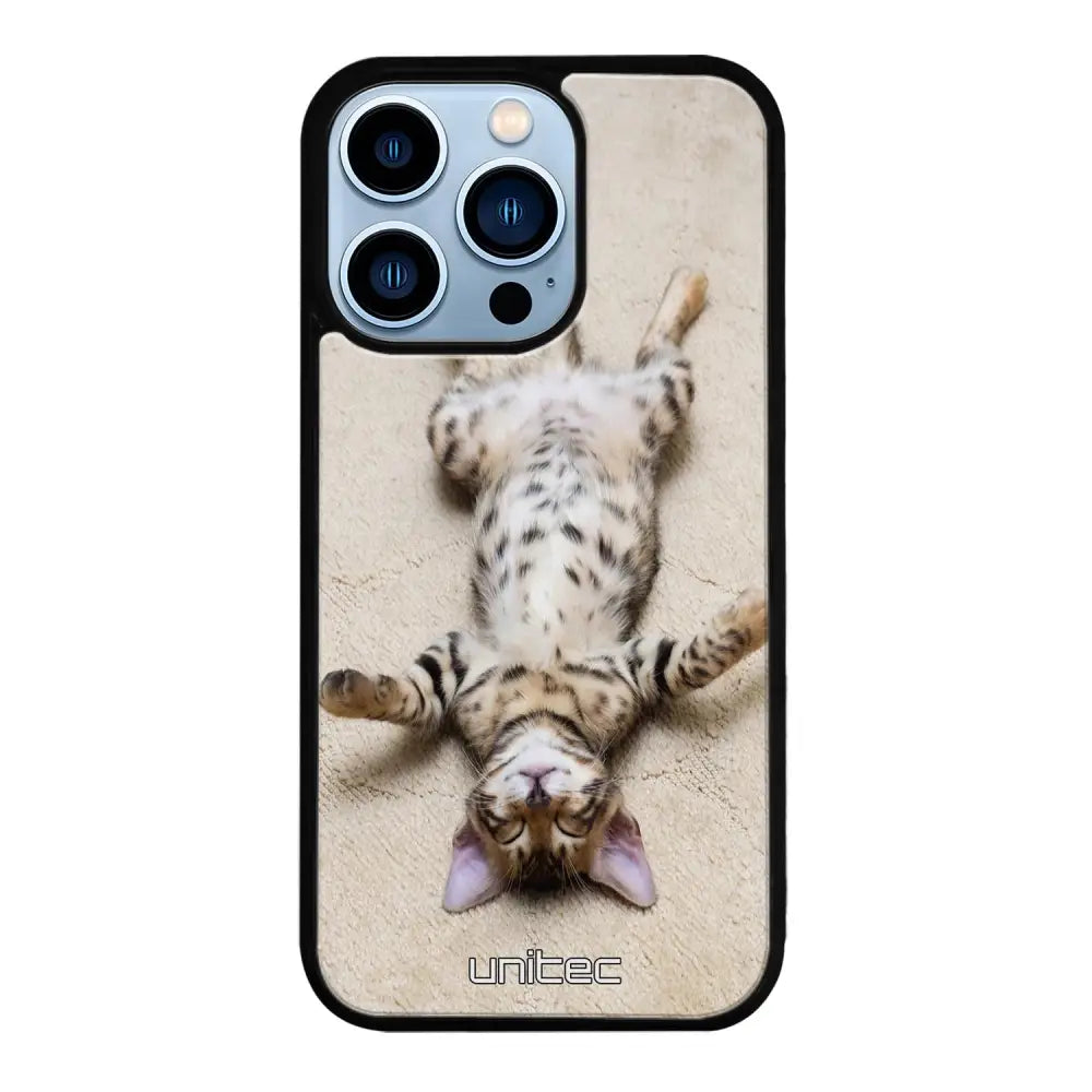 iPhone 13 Pro Max kissa suojakuoret - Relaxing Cat - Ei