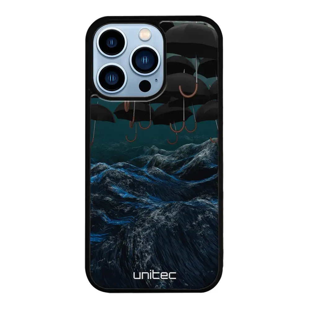 iPhone 13 Pro Max suojakuoret - Umbrella Storm - Ei