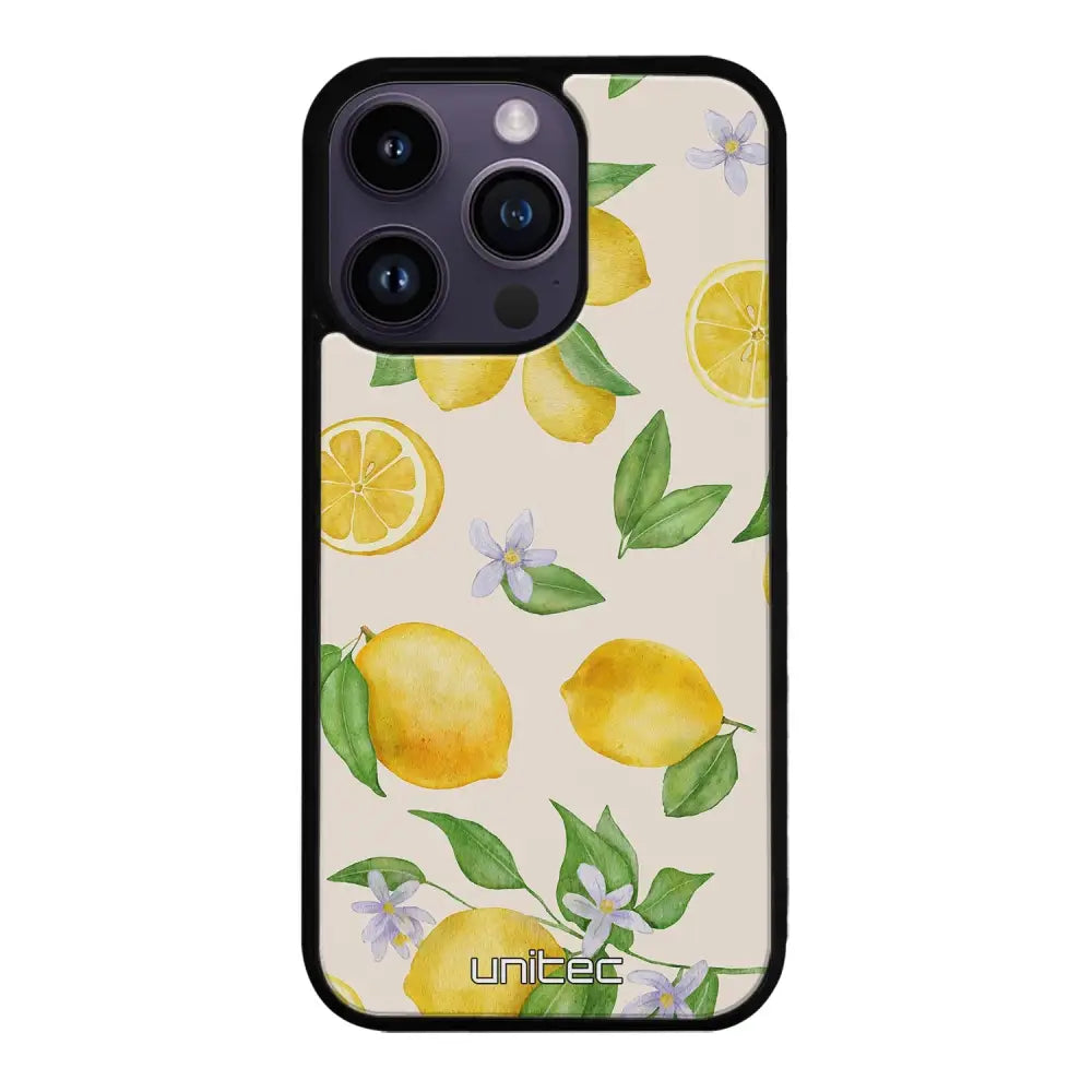 iPhone 14 Pro hedelmä suojakuoret - Lemon - Ei