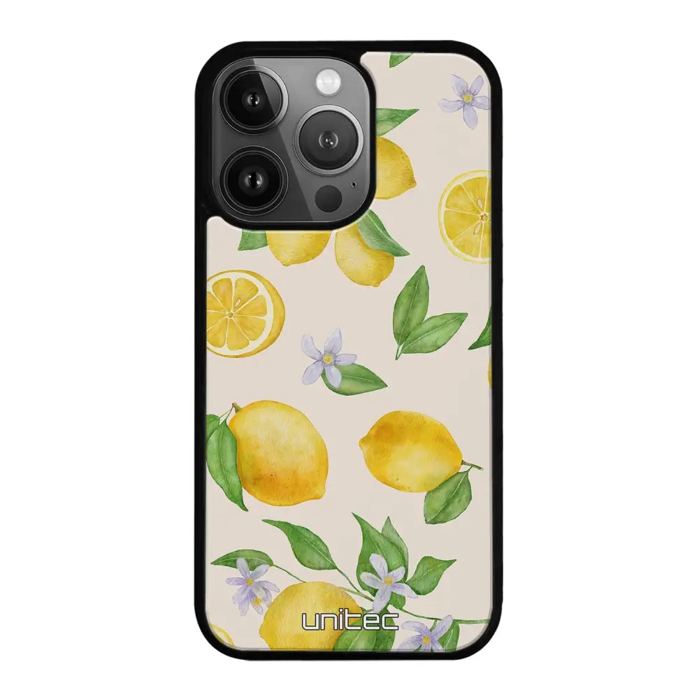 iPhone 14 Pro Max hedelmä suojakuoret - Lemon - Ei
