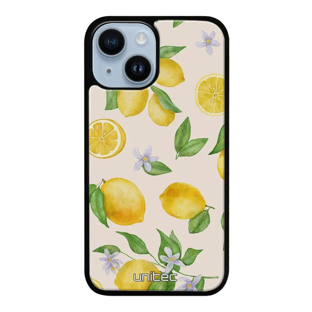 iPhone 15 hedelmä suojakuoret - Lemon - Ei