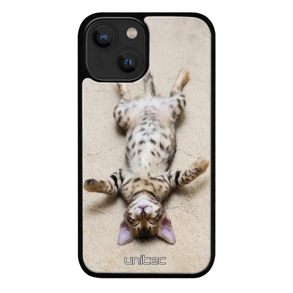 iPhone 15 Plus kissa suojakuoret - Relaxing Cat - Ei