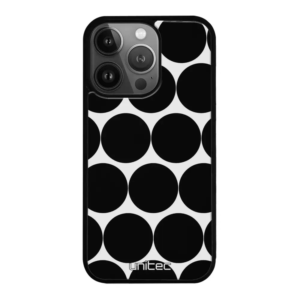 iPhone 15 Pro Max pallo suojakuoret - Musta Pallo - Ei