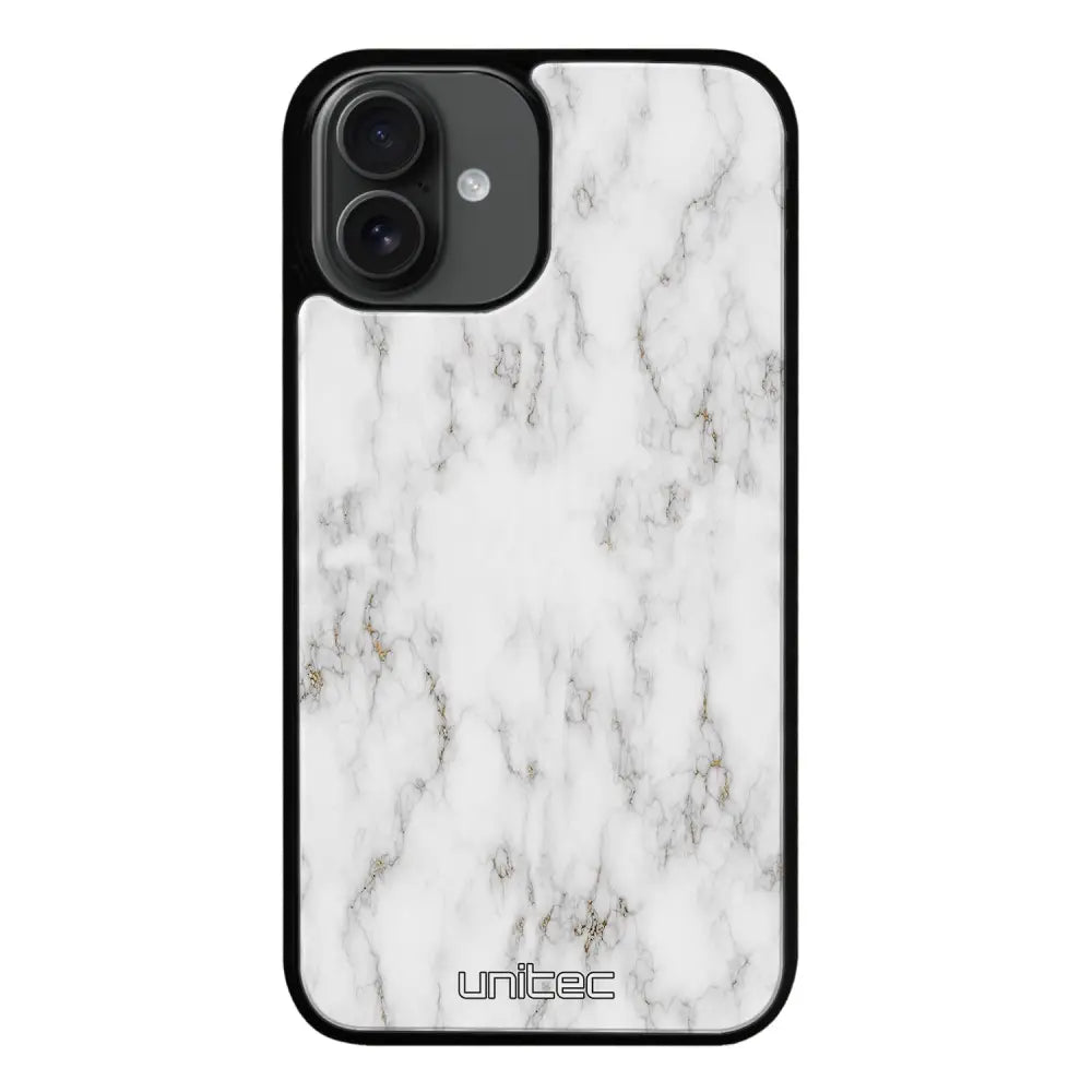 iPhone 16 marmori suojakuoret - White Marble - Ei
