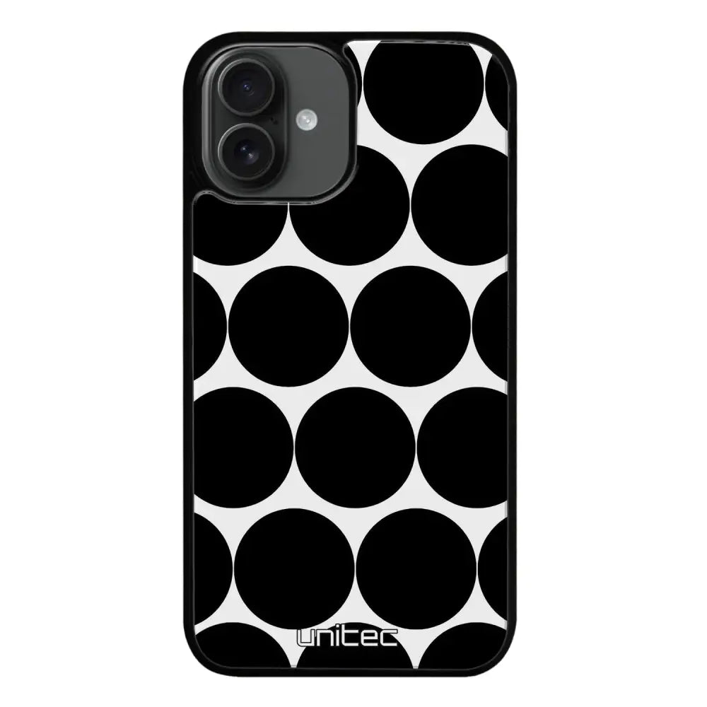 iPhone 16 pallo suojakuoret - Musta Pallo - Ei