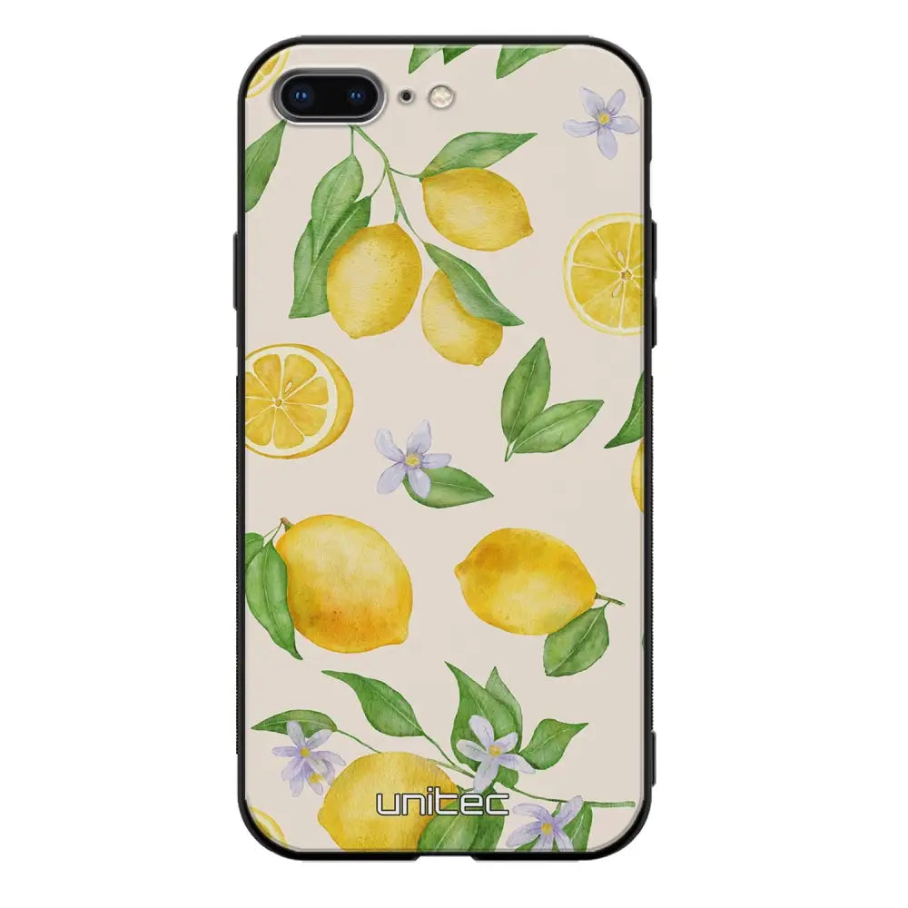 iPhone 8 Plus hedelmä suojakuoret - Lemon - Ei