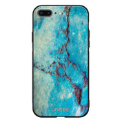 iPhone 8 Plus marmori suojakuoret - Turquoise Marble - Ei