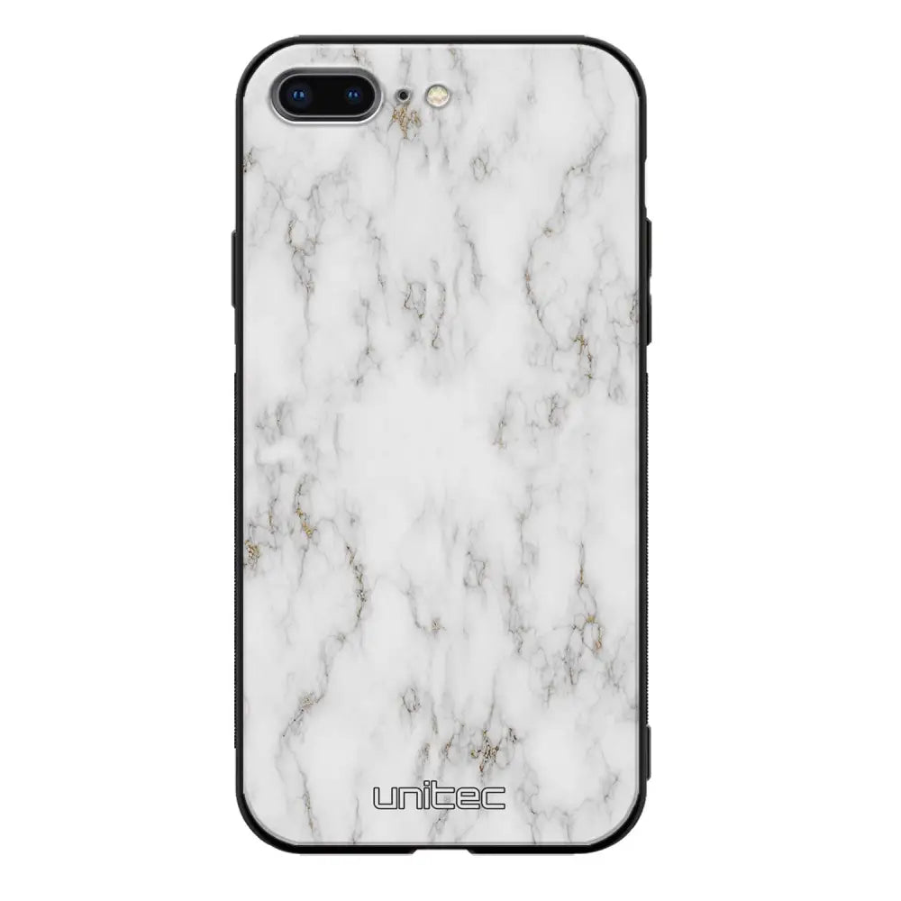 iPhone 8 Plus marmori suojakuoret - White Marble - Ei
