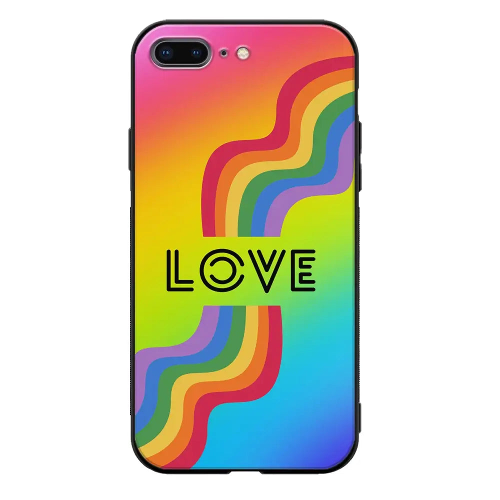 iPhone 8 Plus pride suojakuoret - Love - Ei