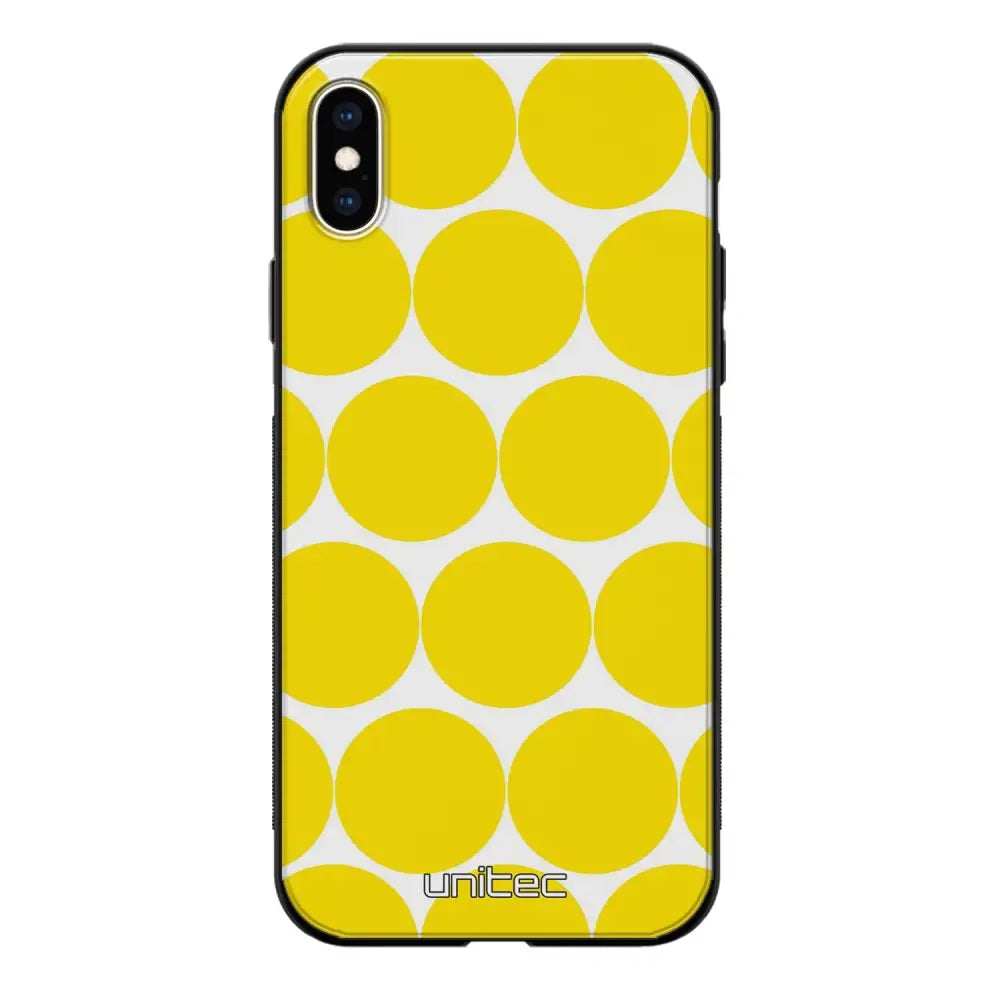 iPhone X pallo suojakuoret - Keltainen Pallo - Ei