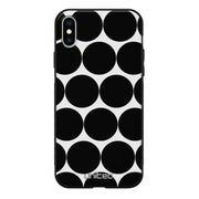 iPhone X pallo suojakuoret - Musta Pallo - Ei