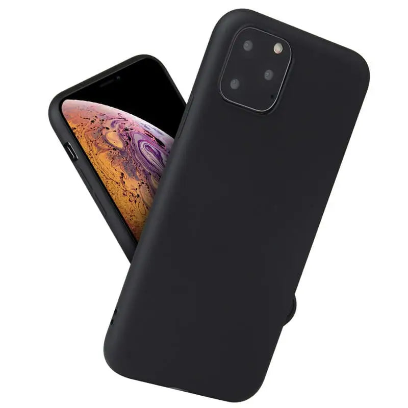 iPhone X Silikonikuori Musta
