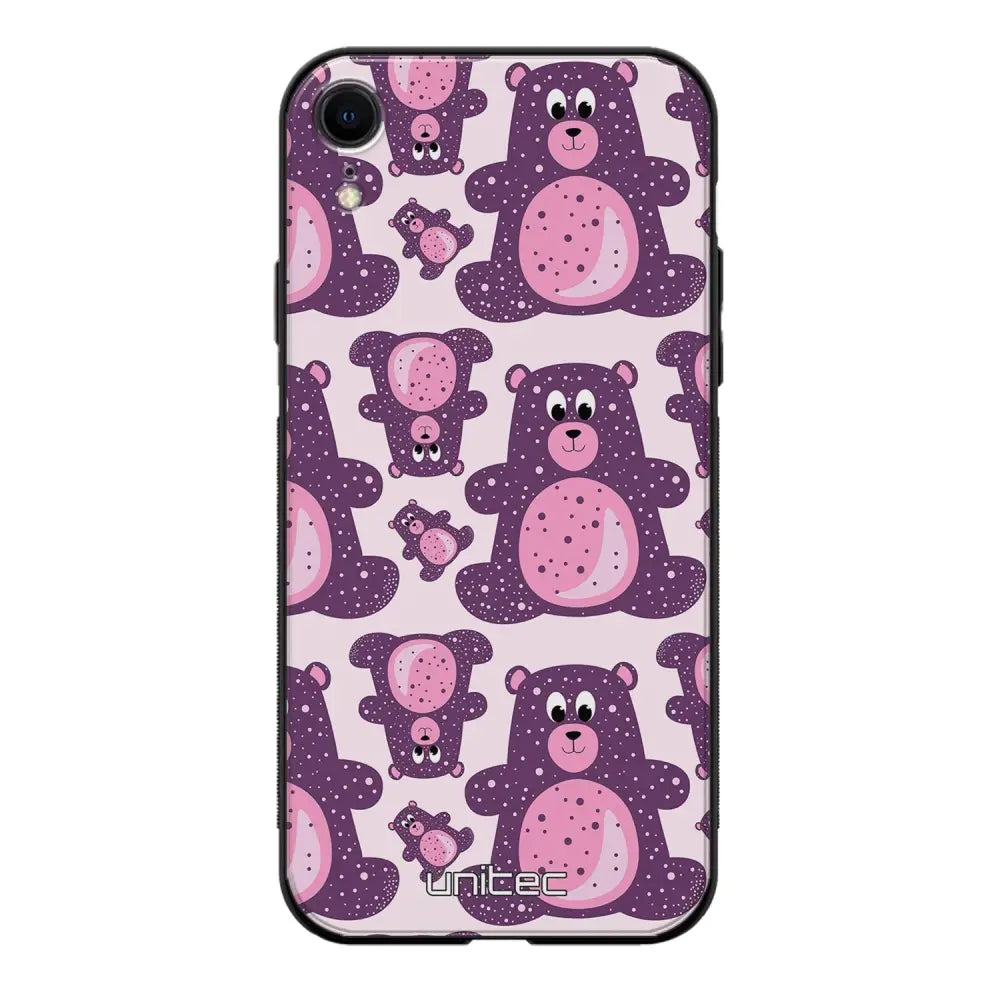 iPhone XR suojakuoret - Purple Teddy Bear - Ei