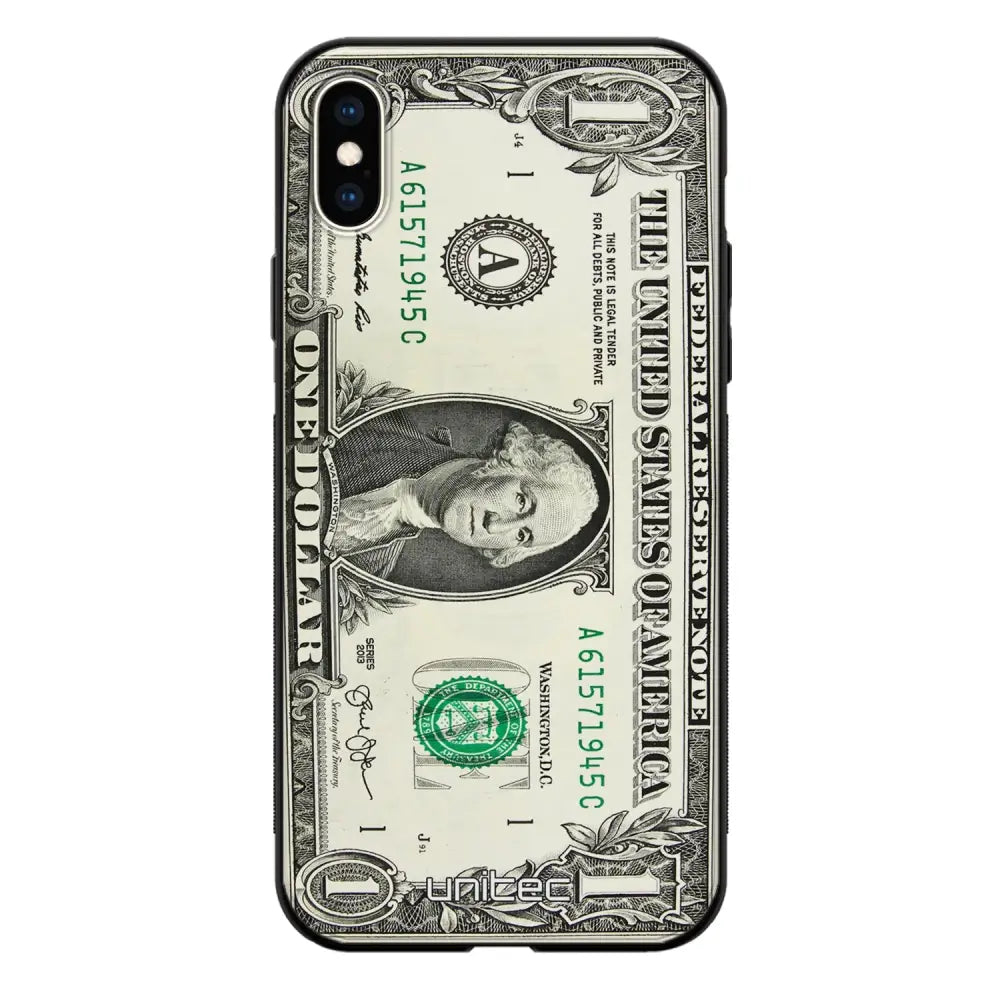 iPhone XS Max seteli suojakuoret - Dollar - Ei