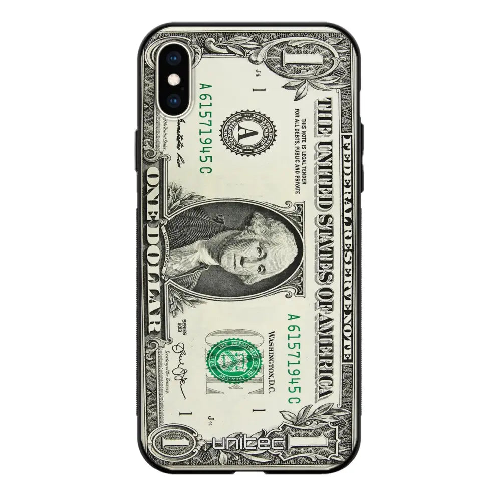 iPhone XS seteli suojakuoret - Dollar - Ei