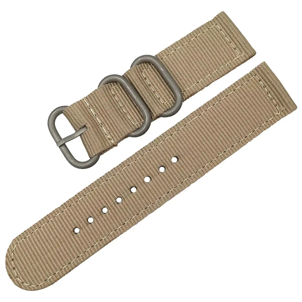 Nato-ranneke 22mm - Vaaleanruskea