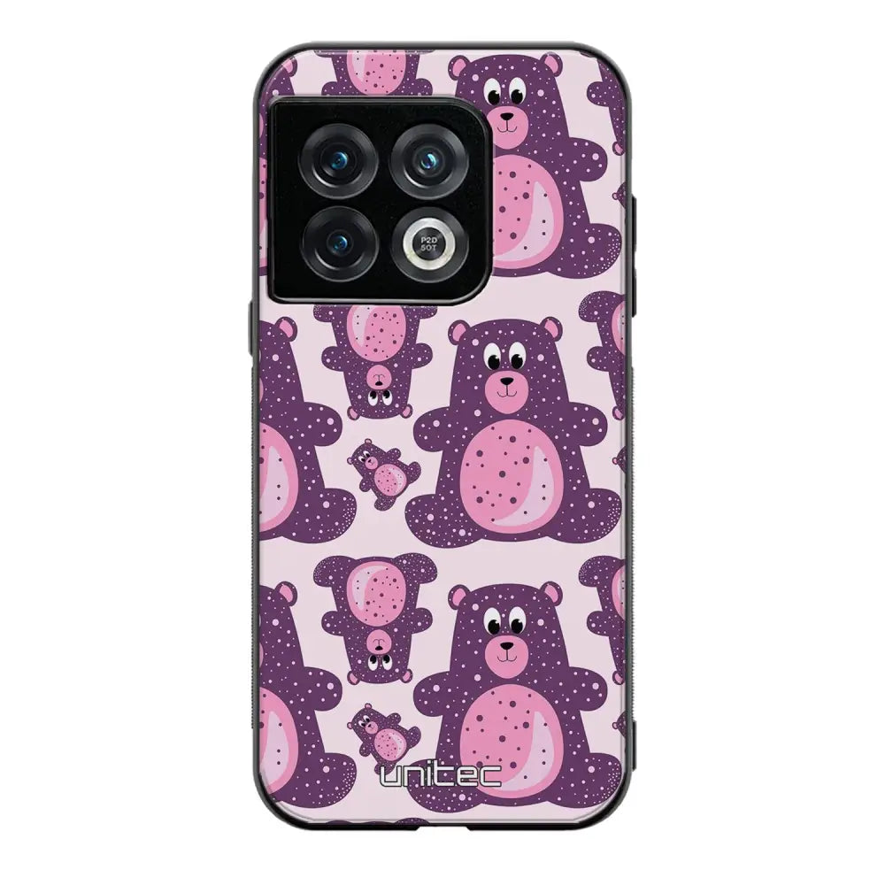 OnePlus 10 Pro suojakuoret - Purple Teddy Bear - Ei
