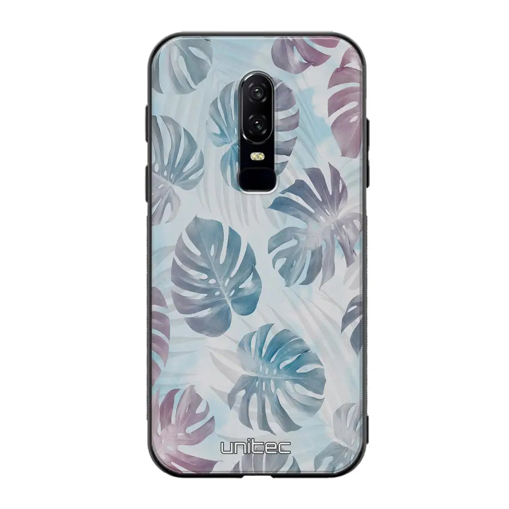 OnePlus 6 kukka suojakuoret - Monstera Texture - Ei