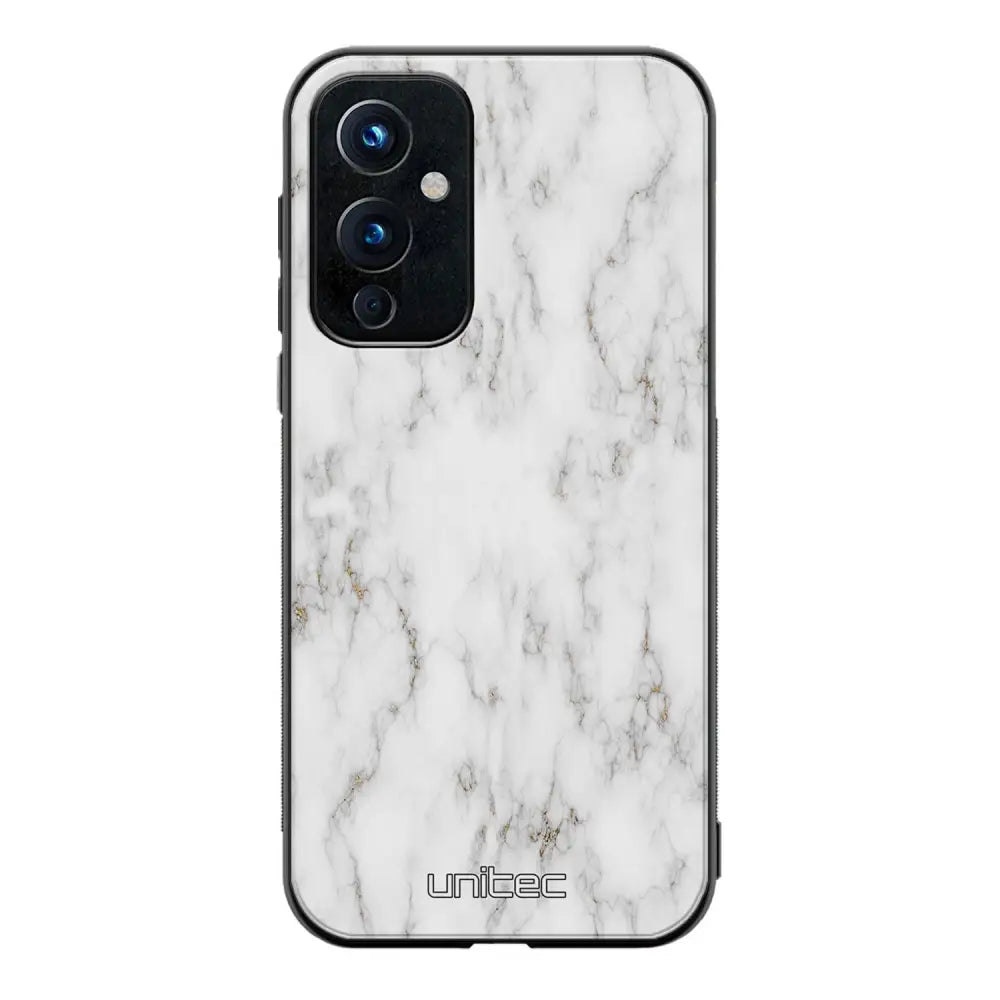 OnePlus 9 marmori suojakuoret - White Marble - Ei