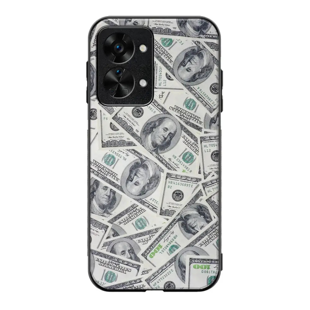 OnePlus Nord 2T seteli suojakuoret - Dollarit - Ei