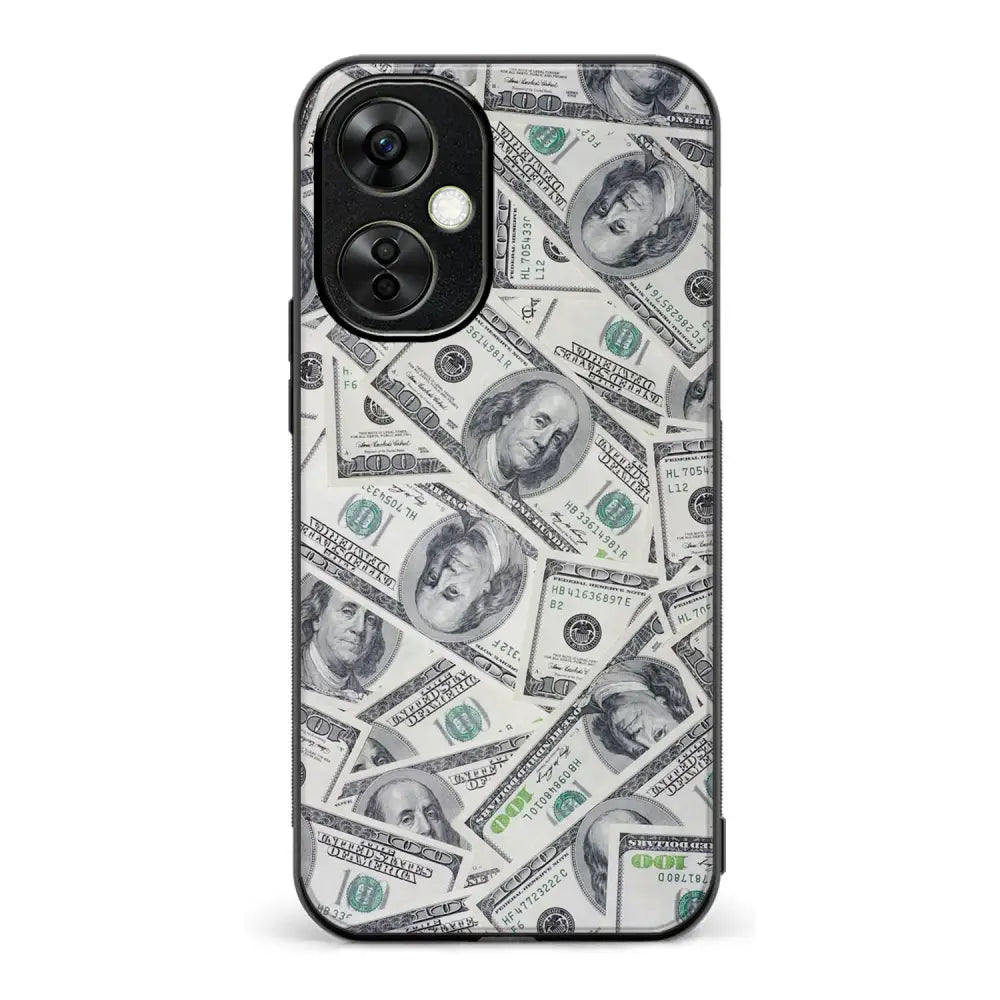 OnePlus Nord CE 3 Lite seteli suojakuoret - Dollarit - Ei