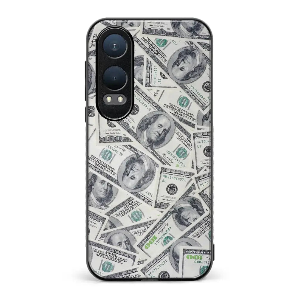 OnePlus Nord CE 4 Lite seteli suojakuoret - Dollarit - Ei