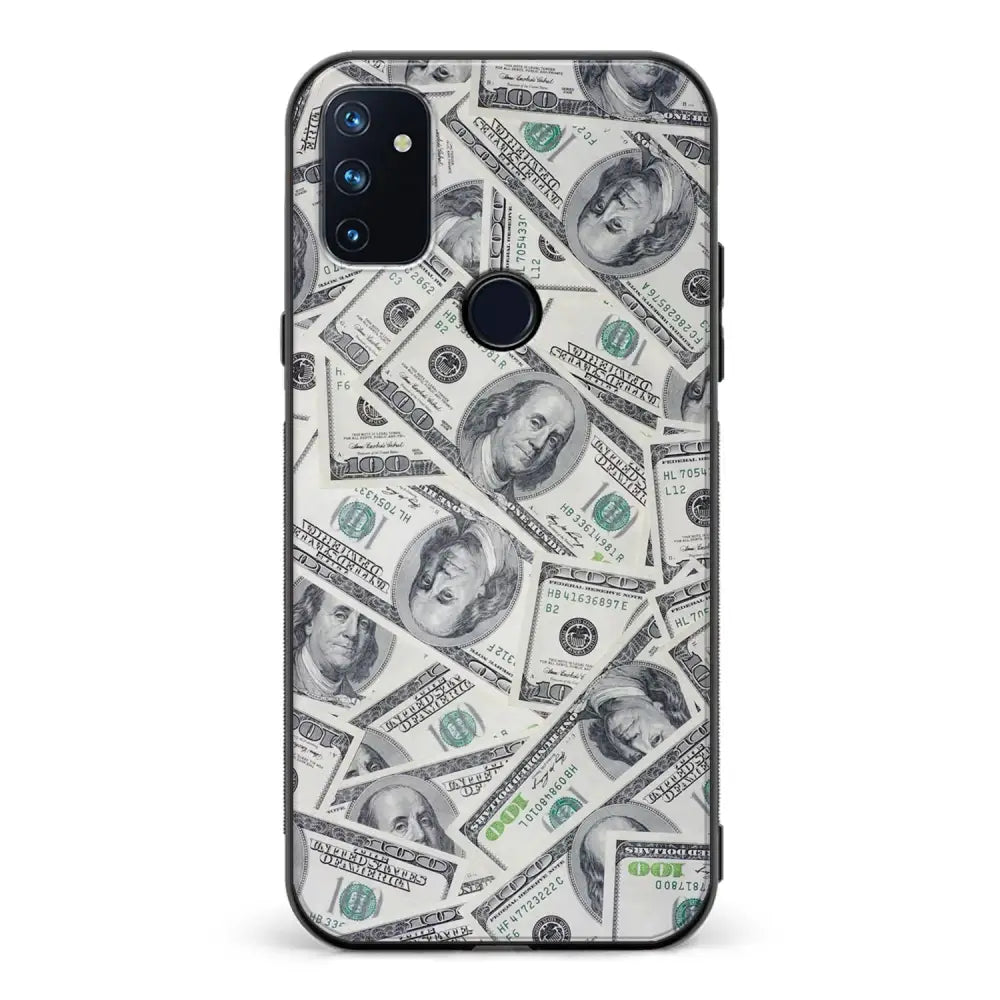 OnePlus Nord N100 seteli suojakuoret - Dollarit - Ei